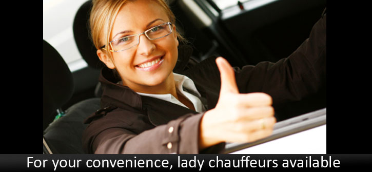 lady chauffeur mini cab service, female taxi drivers